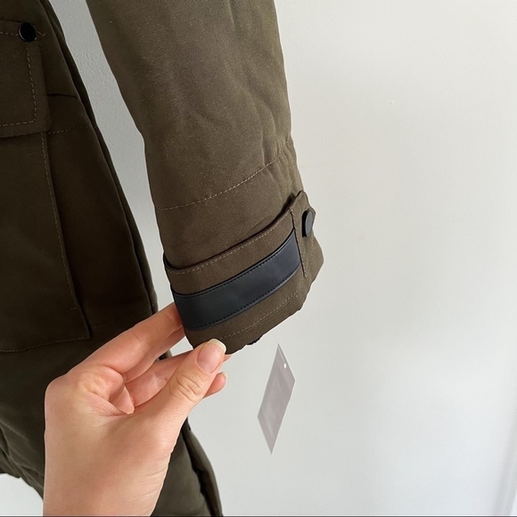 Lucky Brand Green Quilted Hooded Parka Coat NWT - Picture 7 of 11